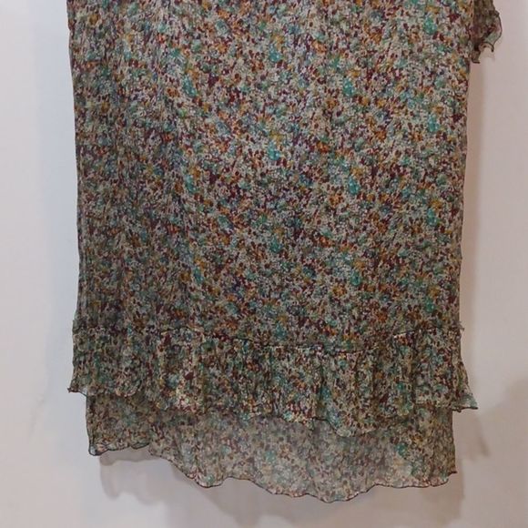 Zadig & Voltaire Reef print sheer chiffon silk dress M - Picture 8 of 16